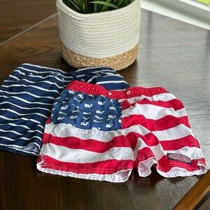 Youth Vineyard Vines Swim Trunks - set of two